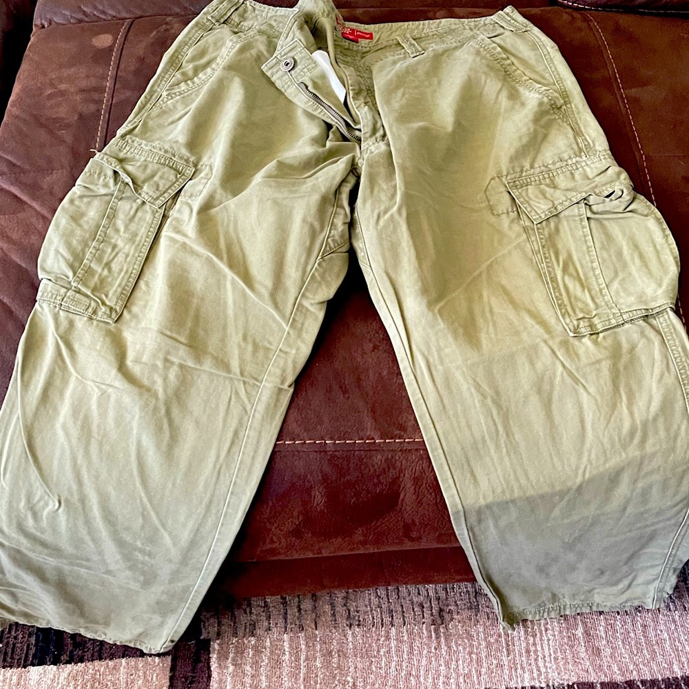 Eastern mountain sports army green cargo pants